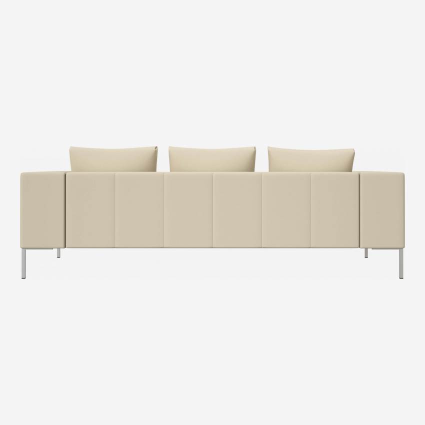 3-Sitzer-Sofa aus Savoy-Leder - Weiß