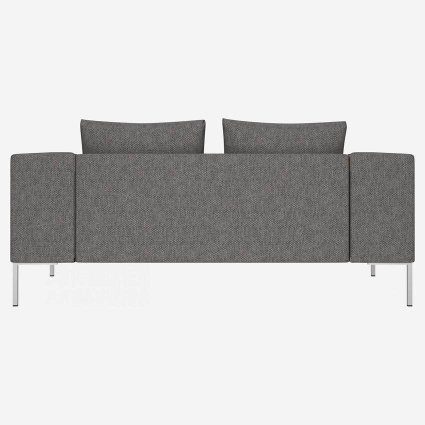 2-Sitzer-Sofa aus Bellagio-Stoff - Grauschwarz