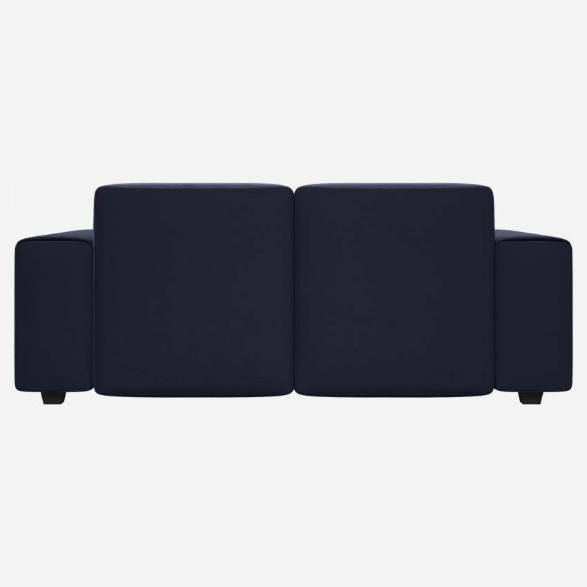 Sofá de 2 plazas en terciopelo Super Velvet azul oscuro  