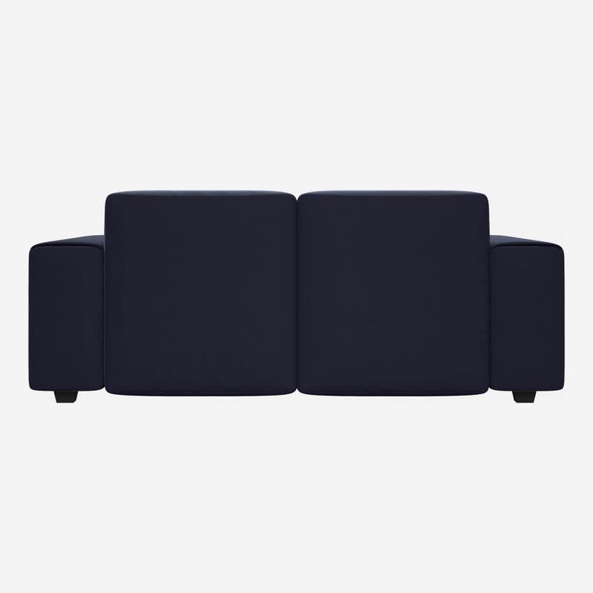 Sofá de 2 plazas en terciopelo Super Velvet azul oscuro  