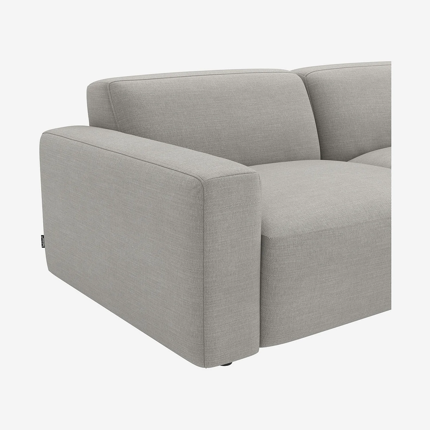 Canapé 3 places modulable en tissu - Gris perle - 3