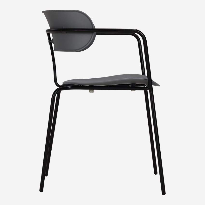 Stuhl aus Polypropylen - grau