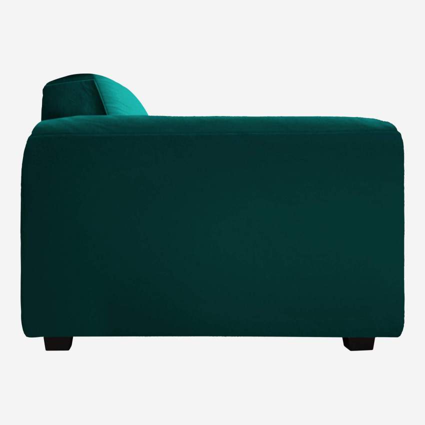 Sessel aus Samt - Tannengrün