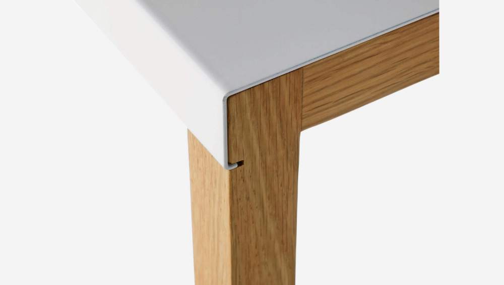 Table basse en acier laqué - Blanc