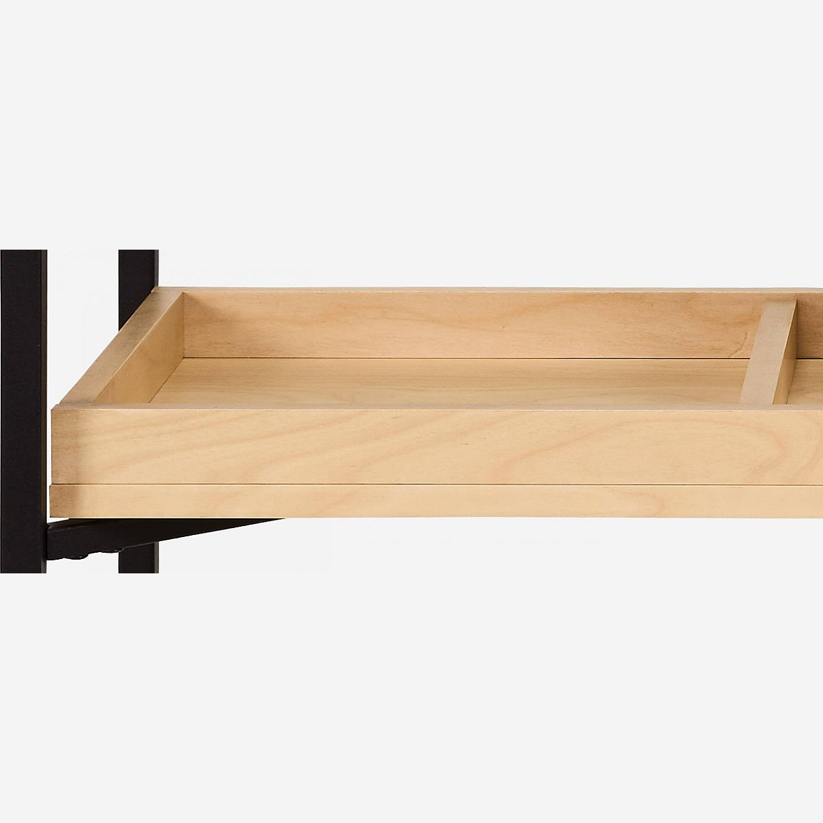 Nathan - Konsole aus Metall und Birkenholz - Schwarz - Habitat - Habitat