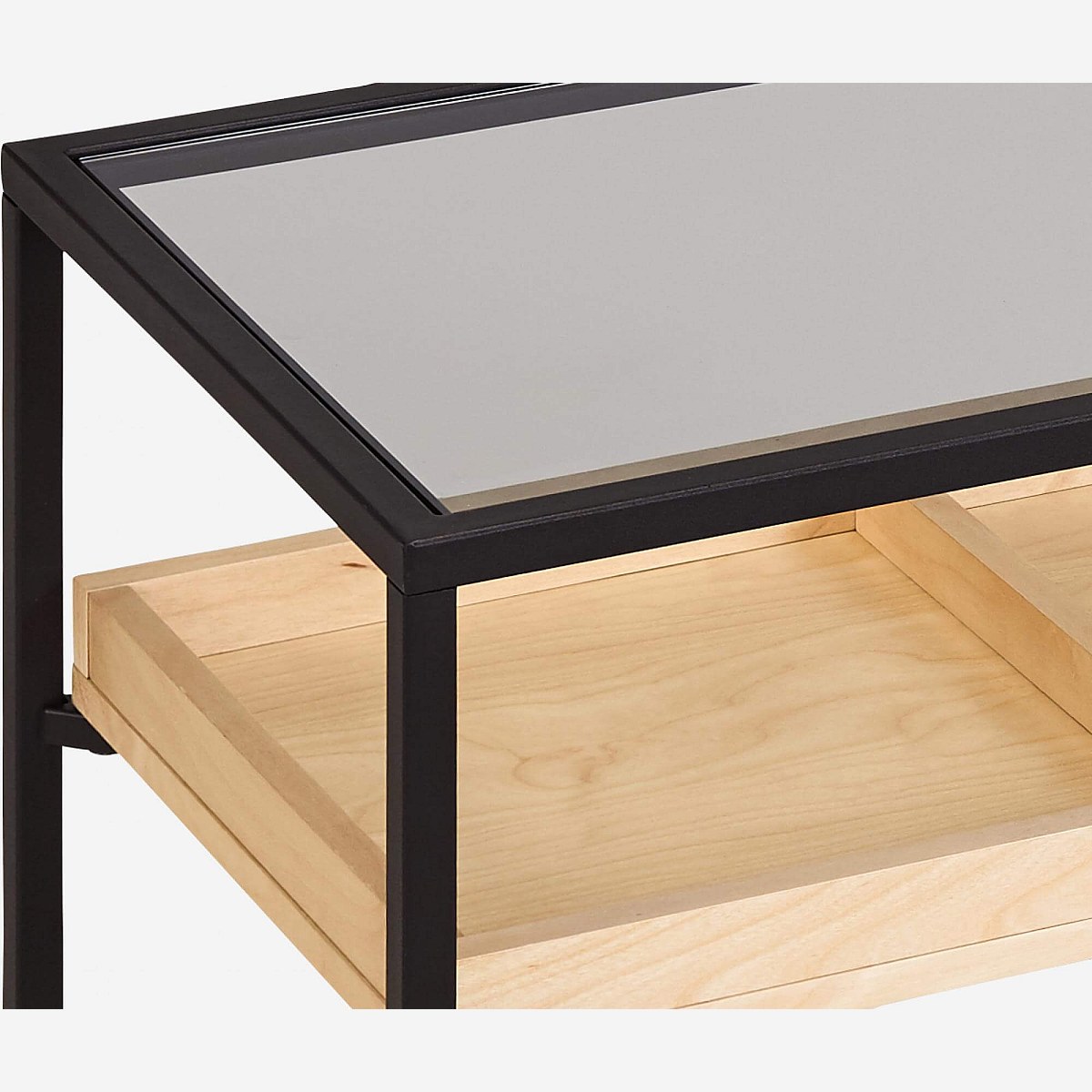 Nathan - Konsole aus Metall und Birkenholz - Schwarz - Habitat - Habitat