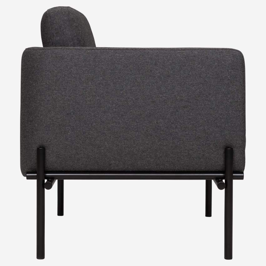 Sessel aus Stoff - Grau 