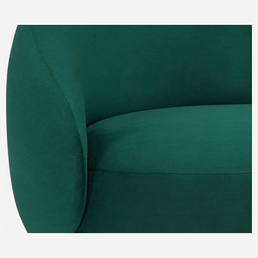 Chaiselongue aus Samt - Grün 