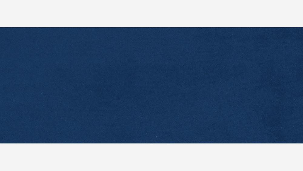 Canapé arrondi en velours - Bleu 