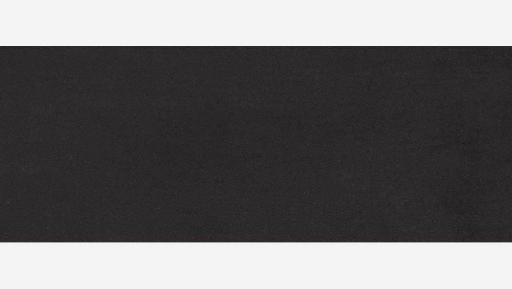 Sofá curvado en terciopelo - Negro