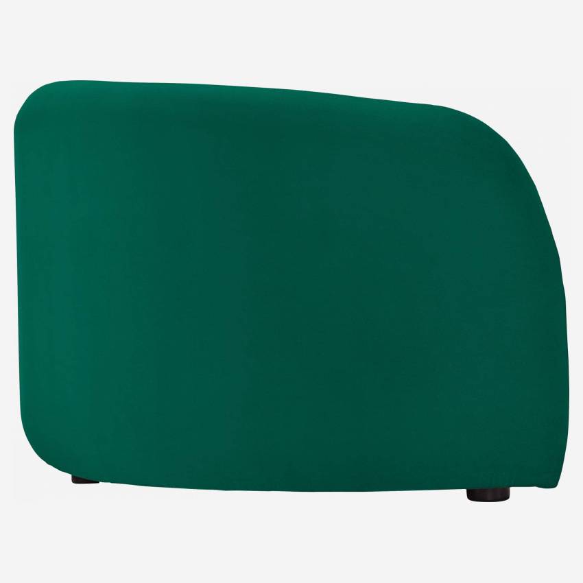 Gebogenes Sofa aus Samt - Grün 