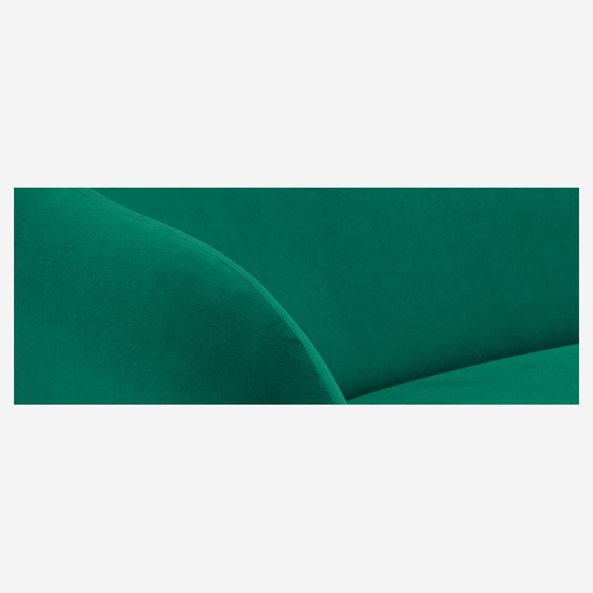 Sofá curvado en terciopelo - Verde