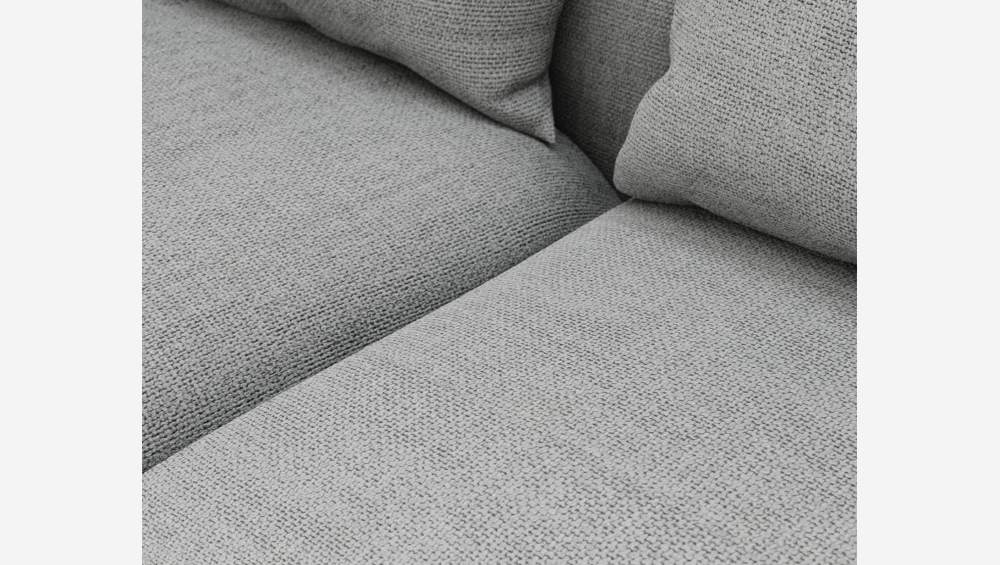 Canapé d'angle gauche en tissu Fasoli - Gris clair 