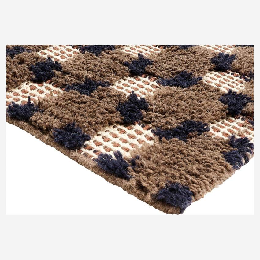 Handgetufteter Teppich aus Wolle und Baumwolle - 170 x 240 cm - Bunt