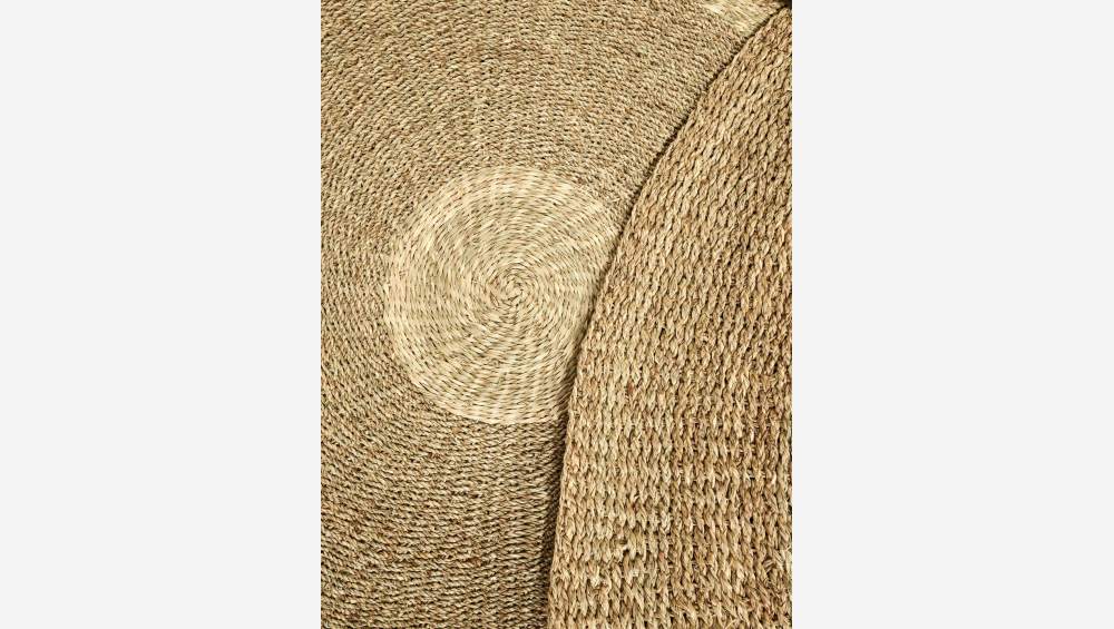 Runder Teppich aus Seegras - 180 cm - Naturfarben