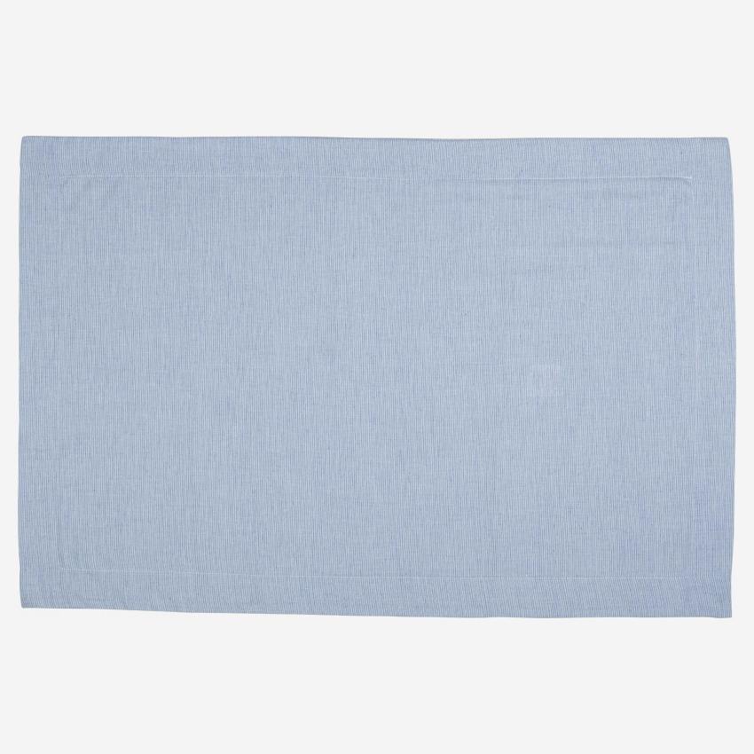 Taie d'oreiller en coton - 50 x 80 cm - Bleu