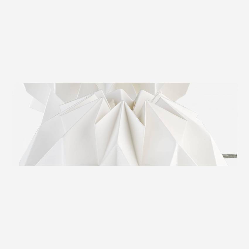 Lampe de table 28cm en papier blanc