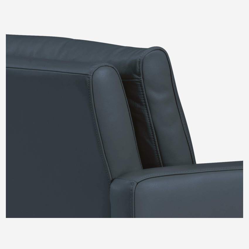 Compact leather sofa