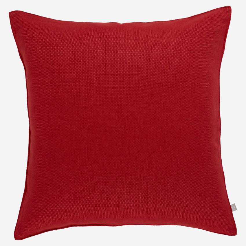 Cotton cushion - Red - 50 x 50 cm