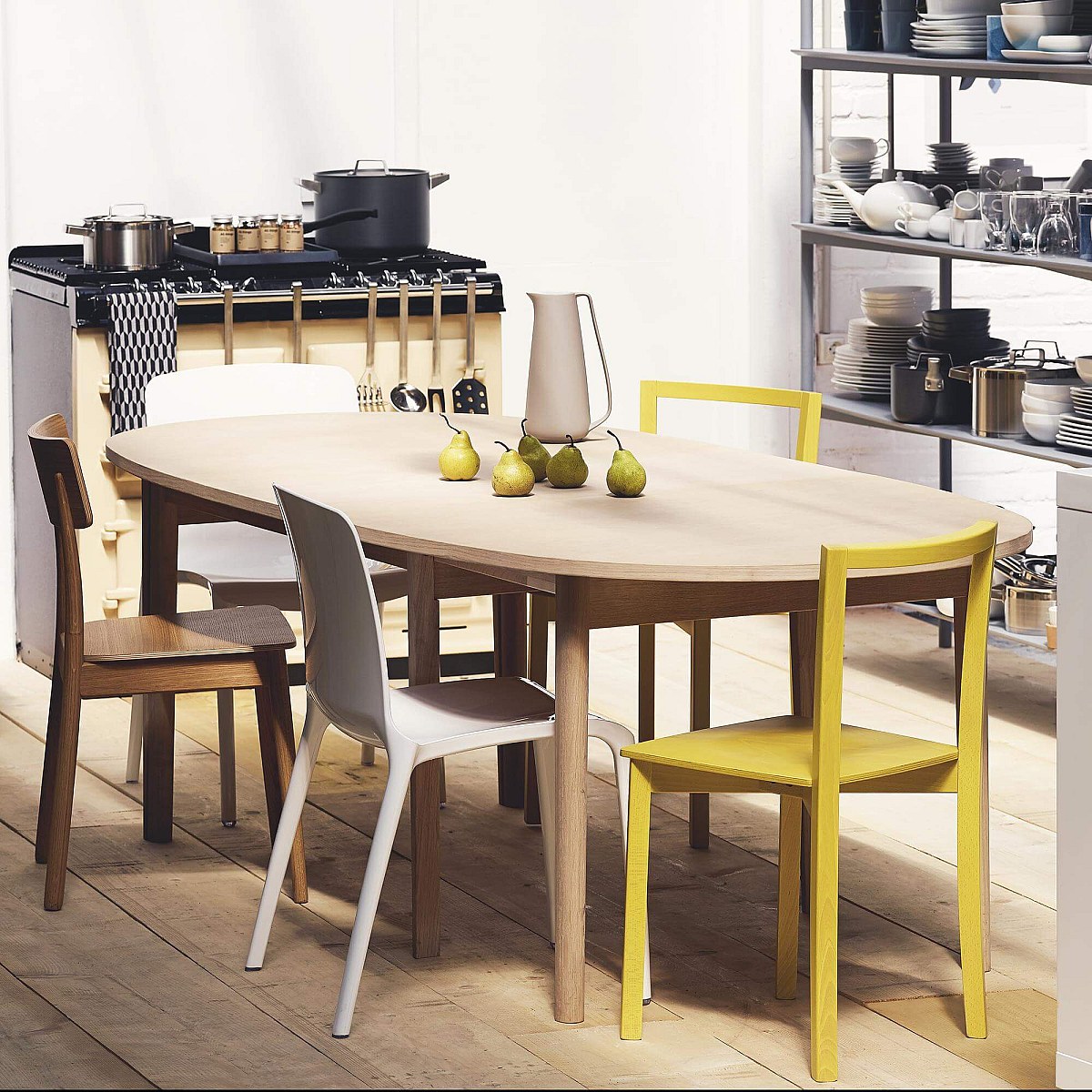 TALLOW Sillas de comedor Blanco Plástico - Habitat