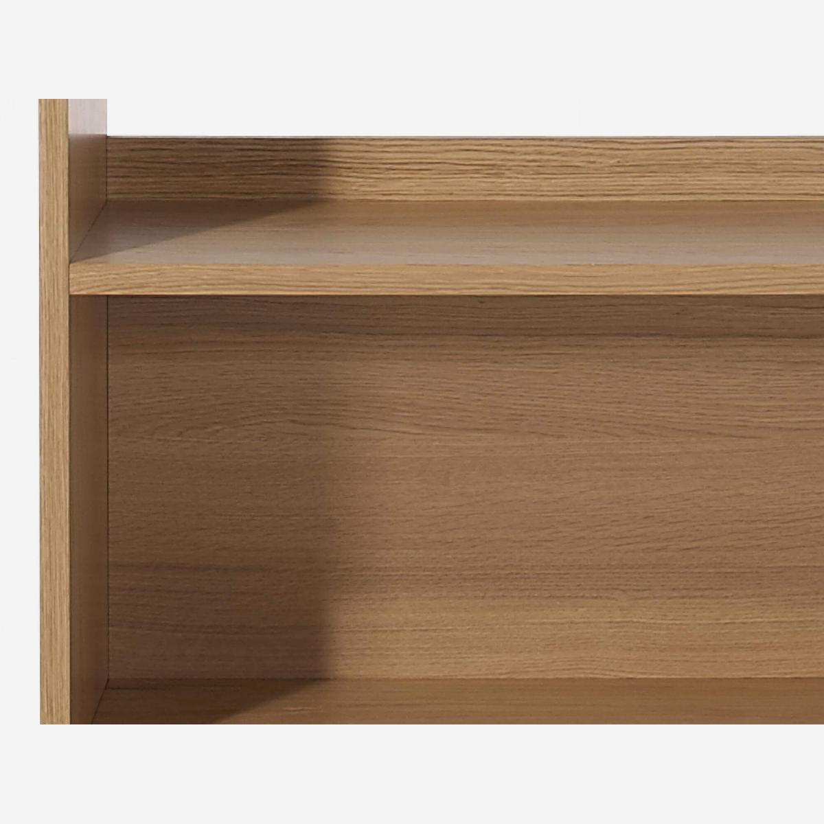 Kuda Bibliotheque En Chene 5 Etageres 88 X 224 Cm Habitat