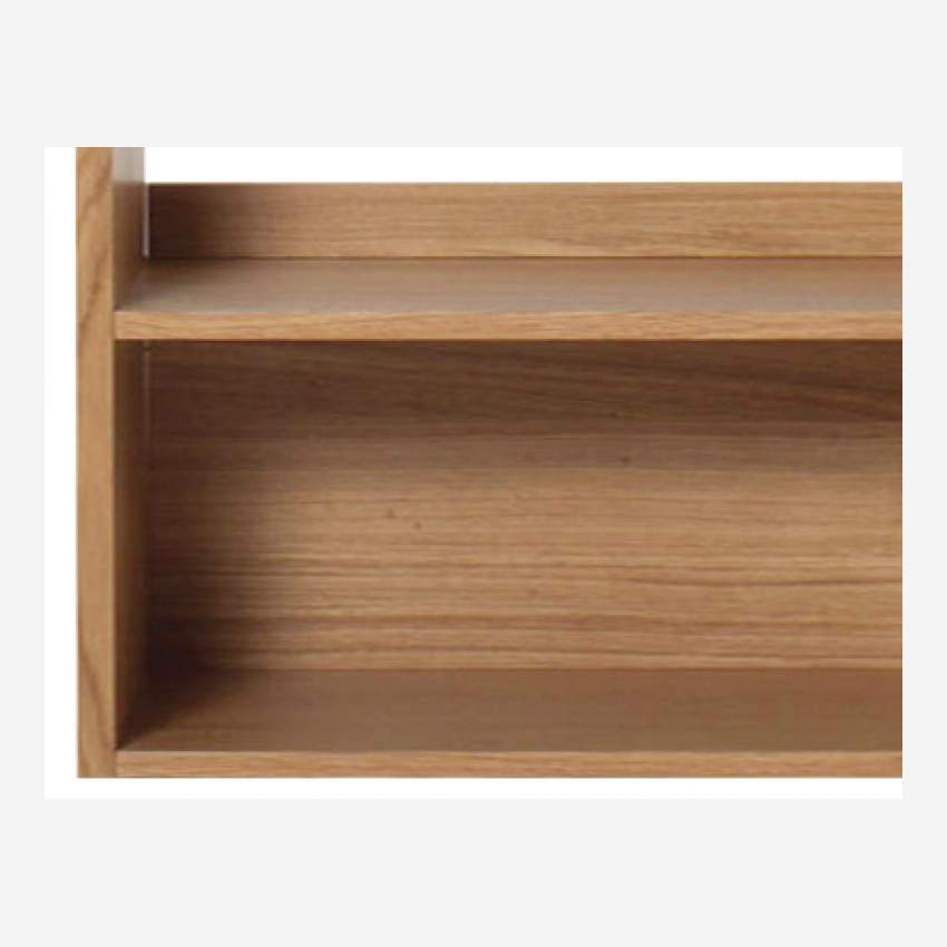 Librería de roble 5 estantes - 60 x 224 cm