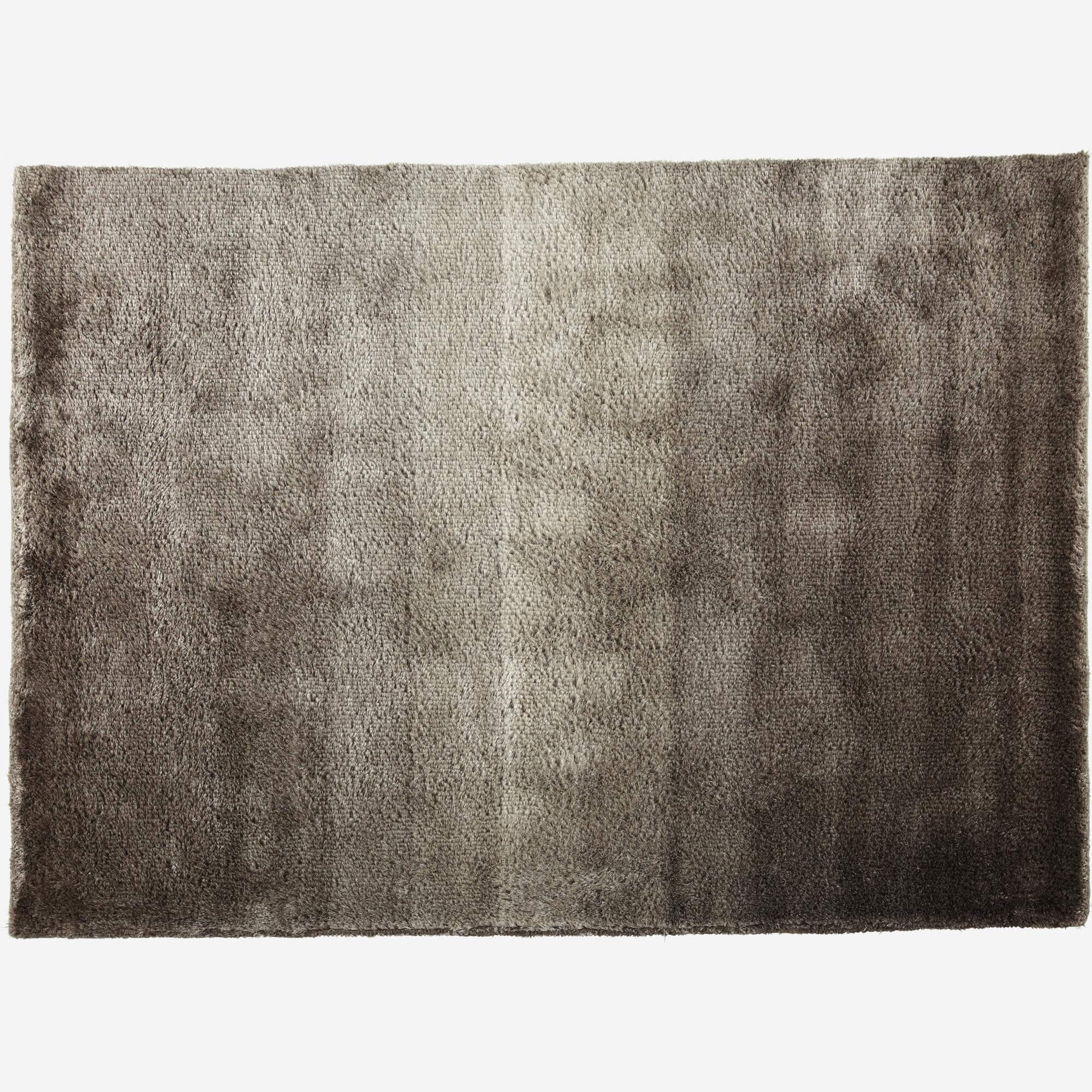 Tapis en laine tufté main - 170 x 240 cm - Marron