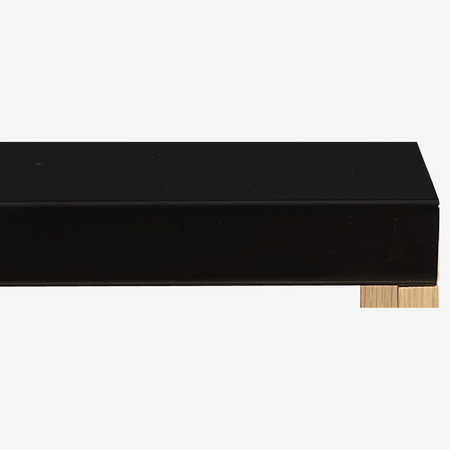 Mesa auxiliar de metal y roble macizo