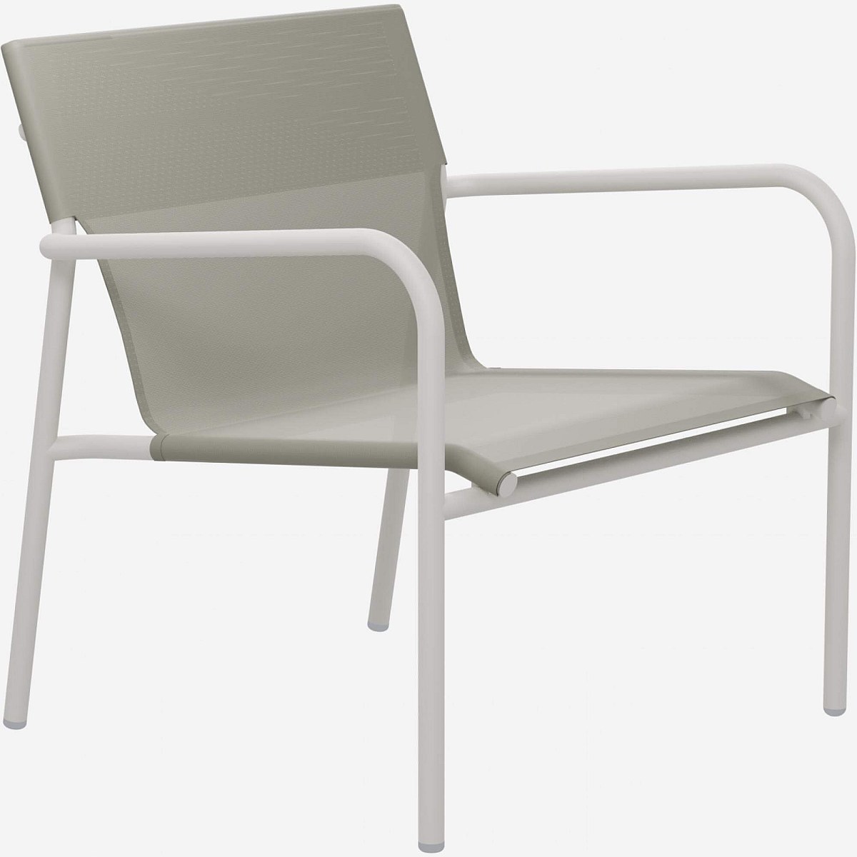 Pacha - Sillón de jardín de aluminio y textileno - Gris - Habitat