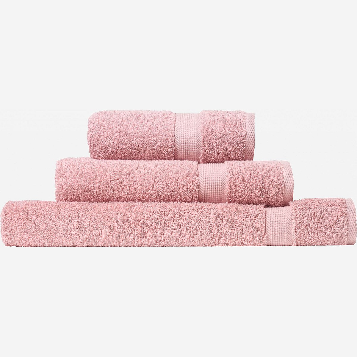 Drap De Bain Fusion - Imprimé Patte Léopard Rose/Blanc - 100% Coton 550g/m² - 90x150 Cm