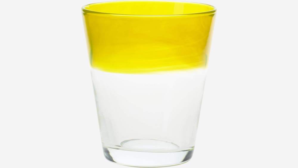 Gobelet en verre soufflé 360 ml - Jaune