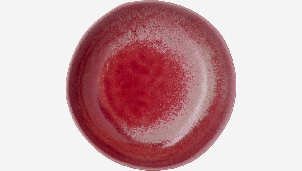 Bol de gres - 15,5 cm - Rojo