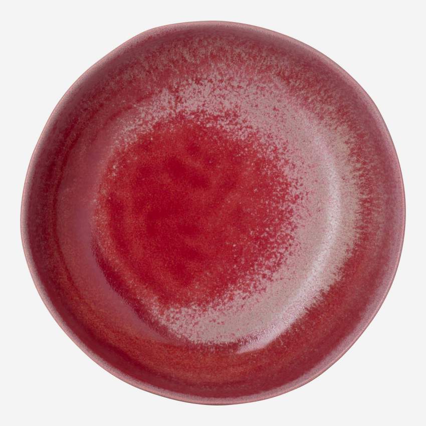 Bol de gres - 15,5 cm - Rojo