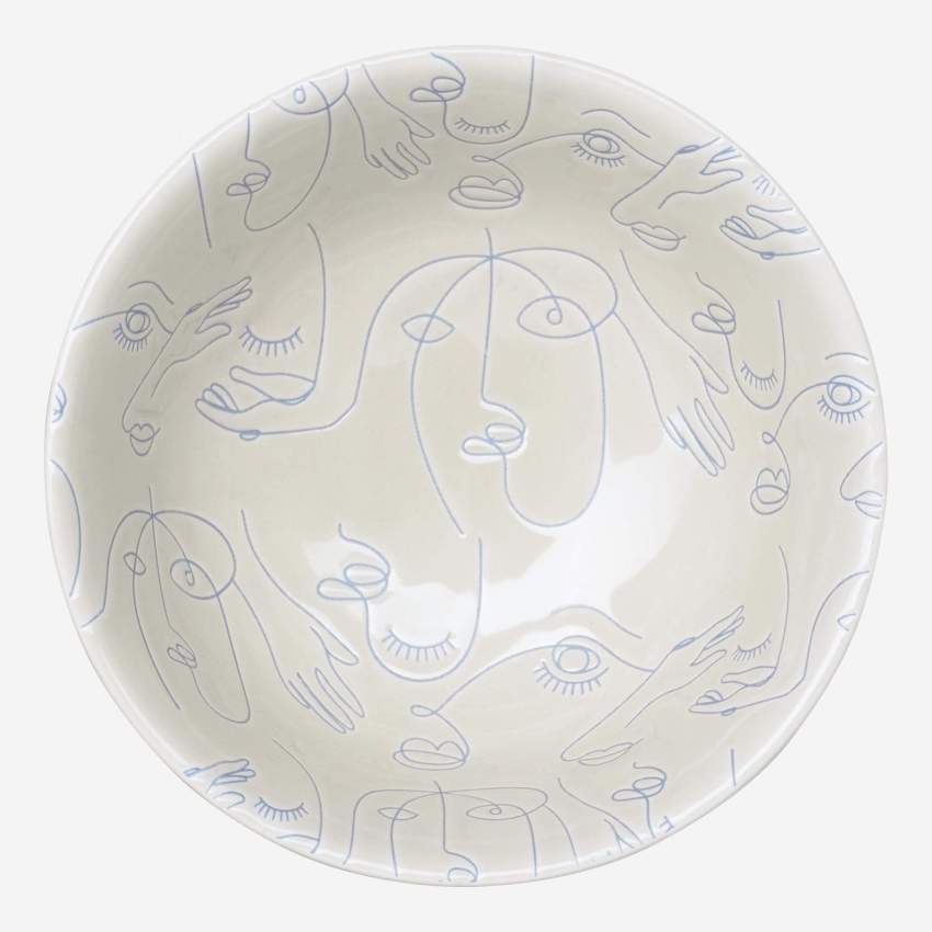 Bol de porcelana - 12 cm - Estampado caras by F. Jacques