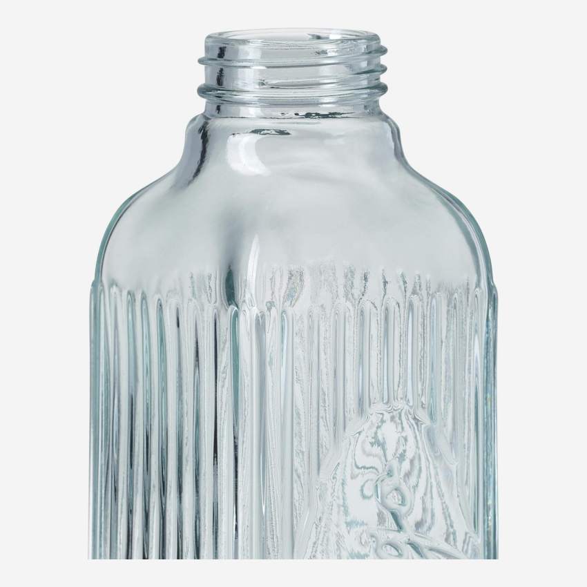 Botella de vidrio - 640 ml - Transparente