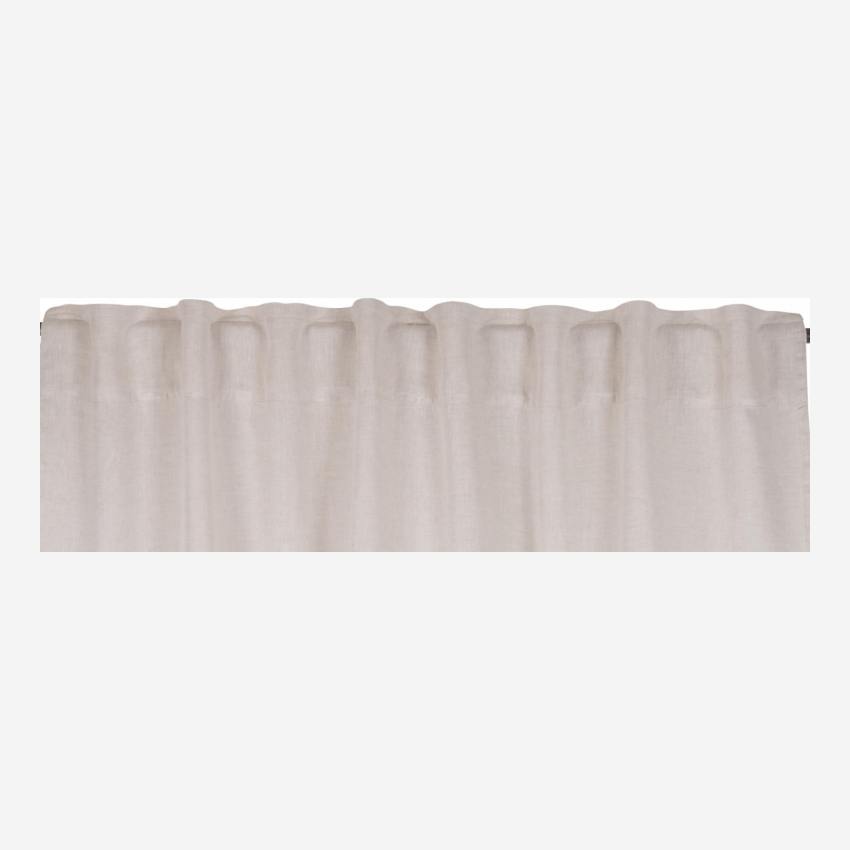 Set 2 cortinas de lino 140x260cm - Natural