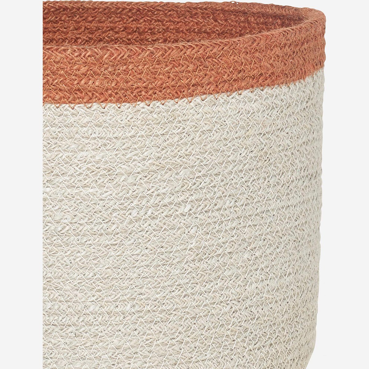 Sarka - 4er-Set runde Aufbewahrungskörbe aus Jute - Habitat