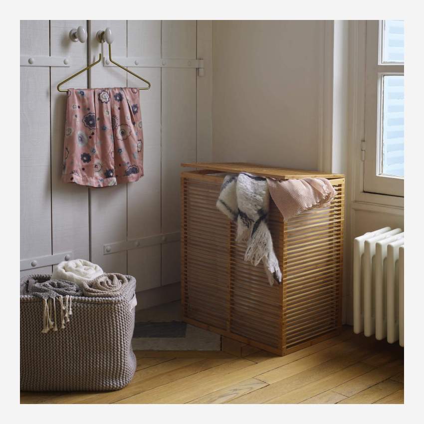 Bamboo laundry basket - Natural