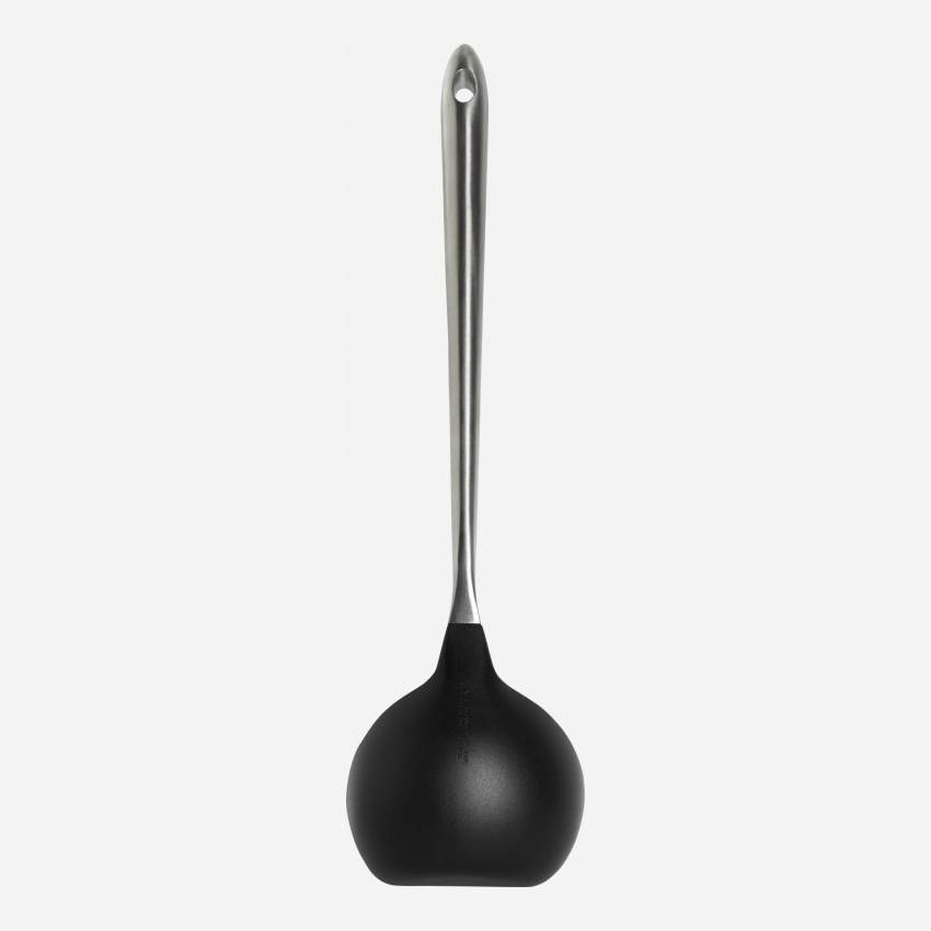 Ladle with stainless steel handle