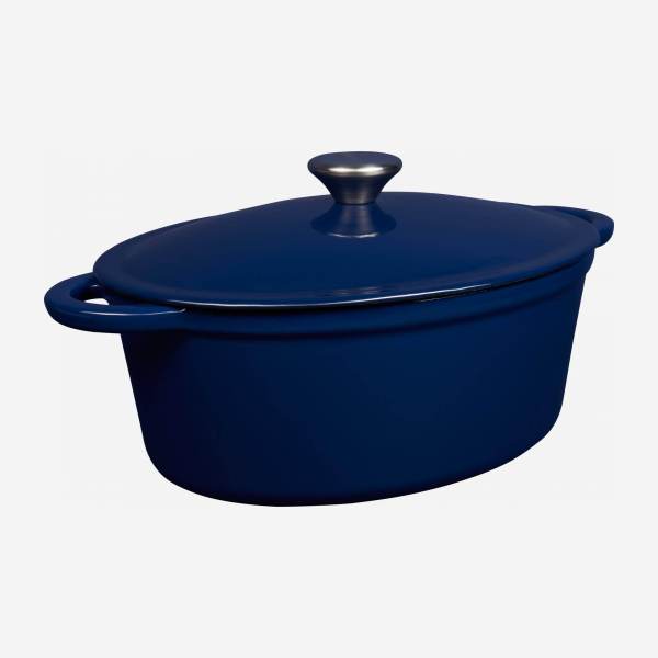 Cast iron casserole dish - 27 cm - Blue