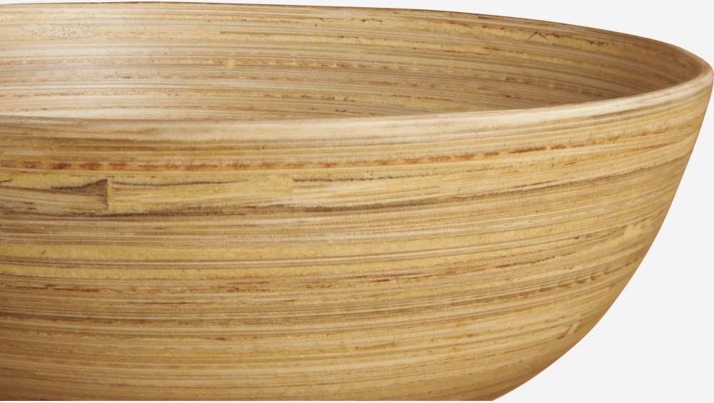 Wooden salad bowl - 20 cm - Natural