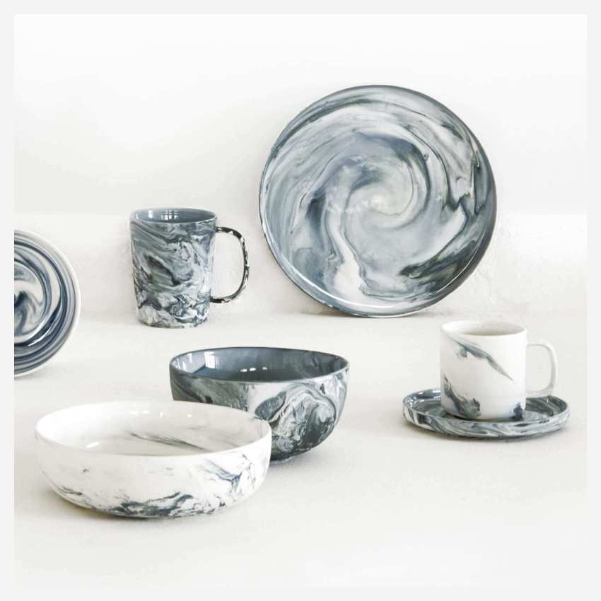 Porcelain dinner plate - 24.5 cm - Grey