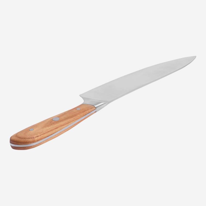 Couteau de chef avec manche en bois
