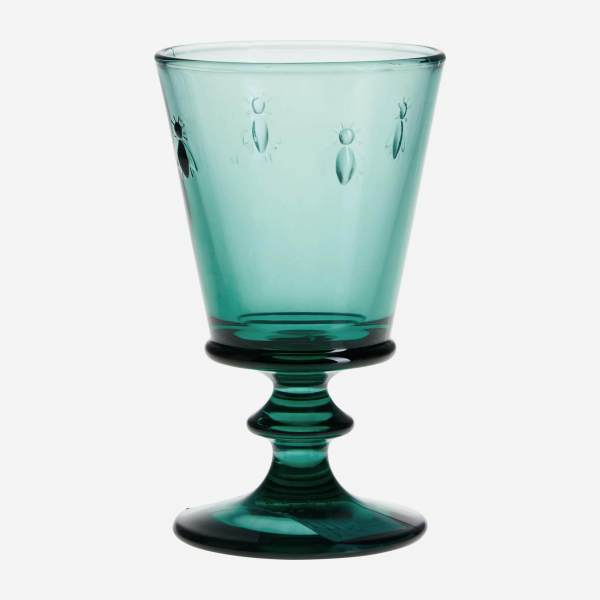 Weinglas aus gepresstem Glas - 240 ml - Smaragdgrün