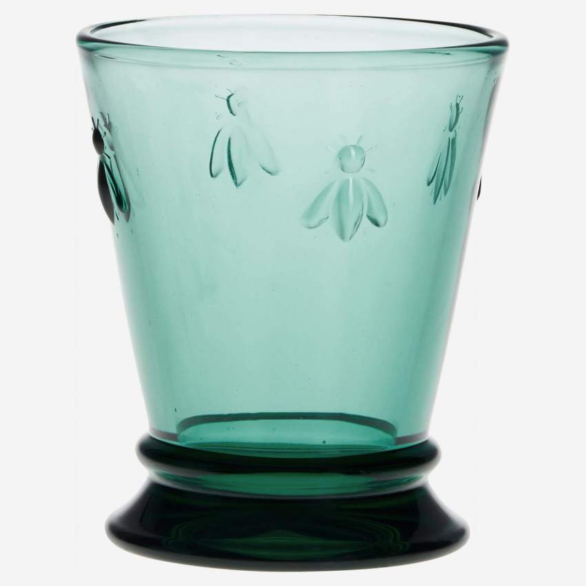 Vaso de Vidrio prensado - Verde Esmeralda