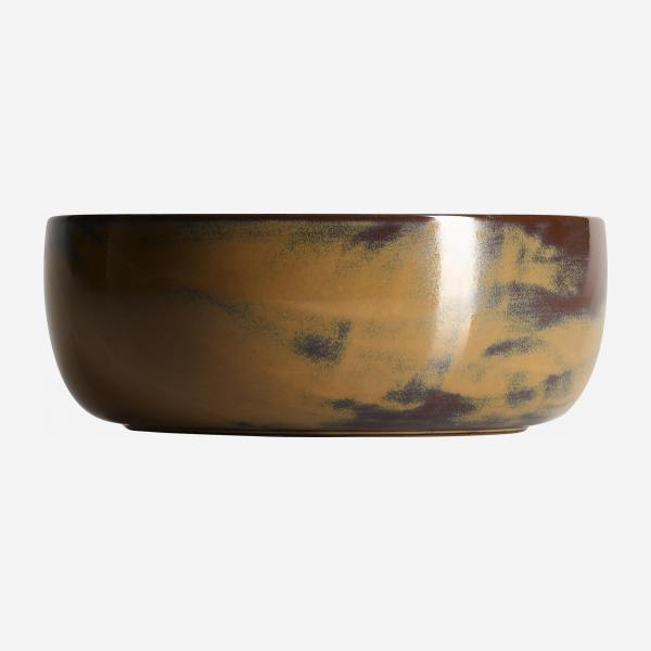 Tigela de porcelana - 16 cm - Castanho