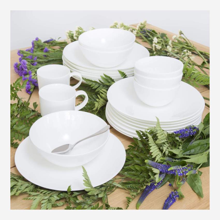 Porcelain pasta plate - 24 cm - White