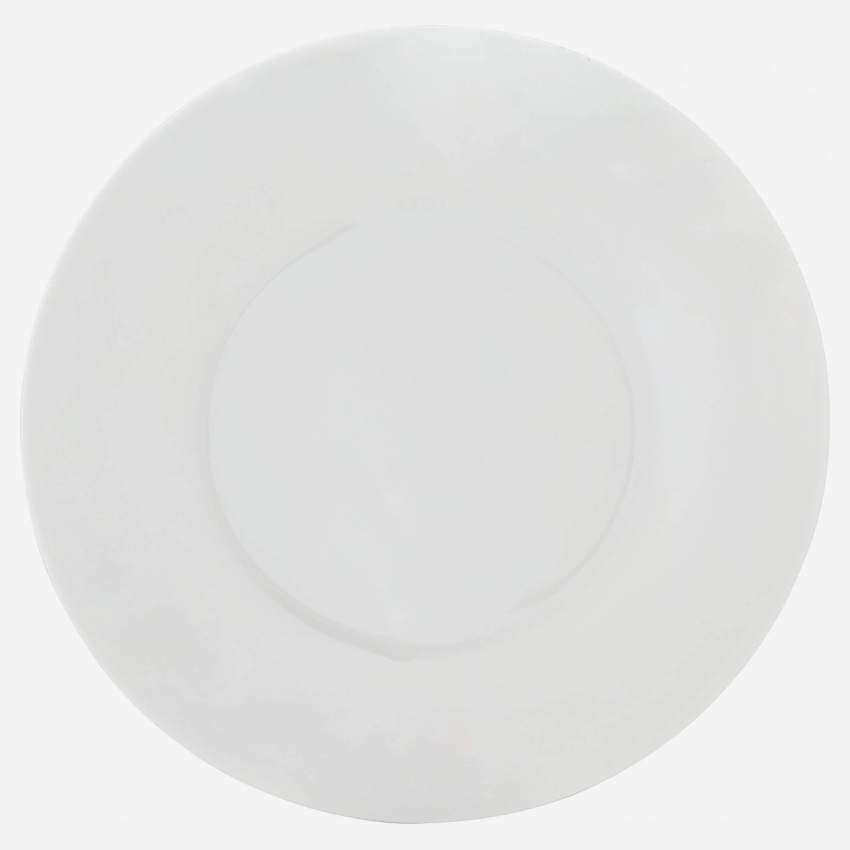 Porcelain dinner plate - 30 cm - White