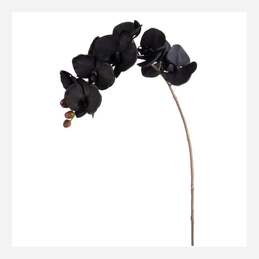 Künstliche Orchidee Phalaenopsis, 100 cm, schwarz