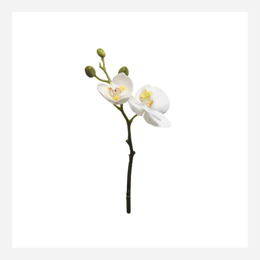 Artificial Phaalenopsis white orchid 32cm